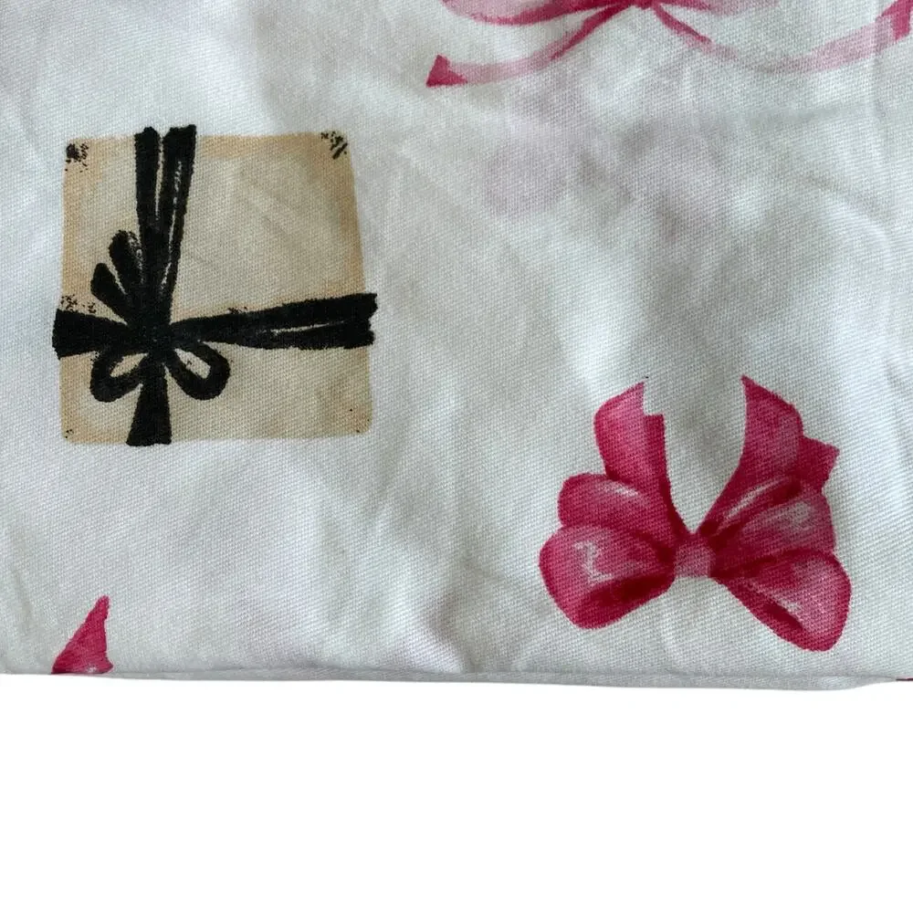 Kassatex Christmas Presents & Bows Holiday Shower Curtain 72x72 New
